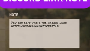 Discord Link Note