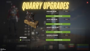 Quarry Upgrades
