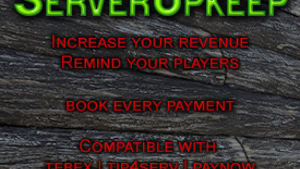 Server Upkeep - Compatible With Tebex | Tip4 Serv | Pay Now.