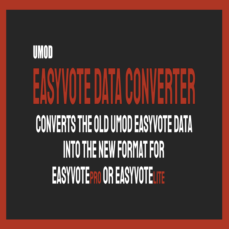 Easy Vote Data Converter